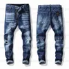 Men Cool Rips Designer Designer dżinsy w trudnej sytuacji Ripped Biker Slim Fit Mothed Motorcycle Denim Men S Hip Hop Fashion Man Pants 2021Jo5m