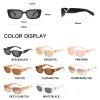 Sunglasses Retro Small Rectangle Women Designer Sun Glasses Cat Eye Square Ladies Shades Letter logo v Gafas De Sol