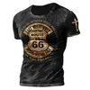 Men s T Shirts Vintage for 3D Print American ee op Short Sleeve Oversized Hip Hop O Neck Cotton Clothing Camiseta 230505