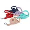 Dog Collars Multifunctional Waist Leashes Pet Leashe For Small Medium Collar Outdoor Walk Training Waterproof PVC