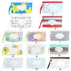 Tissue Boxes Napkins EVA Baby Wet Wipe Pouch Cute SnapStrap Refillable Wet Wipes Bag Flip Cover Tissue Box Outdoor Useful Baby Stroller Accessory Z0505