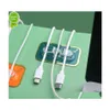 Hooks Rails Wire Management Hook Plug Organizer USB Winder Earphone Data Line Holder Clip Rack Punching Wall Drop Delivery Home GA DHMHQ