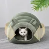 Camas de gato vendem uma casa de gato de pelúcia de cama dobrável para cães para cães de capa de canil para cães pequenos de caverna