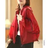 Kvinnors jackor kvinnor jacka lätt solskyddskläder sommar gratis frakt kappa anti-uv andningsbar koreansk mode lösa grossist 230505