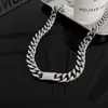 Chains Flashbuy Punk Simple Chunky Metal Thick Chain Choker Necklace For Women Men Silver Color Geometric Pendant Jewelry