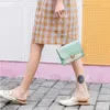 Kvällspåsar exbx 2023 kvinnors väska trend kvinnlig axel kontrast färg mobiltelefon handväska mode kedja damer crossbody