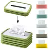 Boîtes à mouchoirs Serviettes Boîtes de rangement de mouchoirs Étui pliant porte-mouchoirs organisateurs pour chambre salon décor Portable voiture support de boîte à mouchoirs Z0505