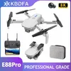 Aircraft New E88 Pro FPV Drone WiFi WidEangle 4K Camera Höjd Håll RC Foldbar Quadcopter Professional Aircraft Dron Gift Toys