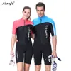 Trajes de neopreno Trajes secos DiveSail Traje de neopreno Traje de buceo para parejas Traje de cuerpo Traje de manga larga y corta Una pieza para buceo con piel Rashguard J230505