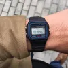 Relógios de pulso F91W Relógios Digital Men's Watches Luxury Stainless Link Bracelet Wrist Watch Bandy Business Electronic Male Relloj Relloj