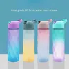 water bottle 600ml Space Cup Star Anise Cup Angular Gradient Tote Straw Cup Outdoor Leakproof Sports Travel Kettle Drinking Cup Water Bottle P230324 good