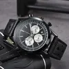 2023 nuevo reloj para hombre de cuarzo de lujo Navitimer B01 Dial marca cronógrafo cinturón correa de acero reloj de pulsera de alta calidad a6