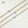 18K Hollow Choker Naszyjnik Curb Cuban Link Łańcuchy Biżuteria Prawdziwa złota gorąca wyprzedaż Hip Hop Mens Pure