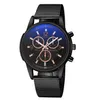 Wristwatches Hours Geneva Men Watch UltraThin Stainless Steel Clock Male Blue Glass Sport Wrist Relogio Masculino Relojes