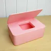 Tissueboxen servetten 1 pc's huishoudelijk plastic stofdichte deksel tissue box desktop afdichting thuiskantoor decoratie natte tissue box z0505