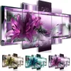 Stitch 5pcs Full Square/Round Drill 5D DIY Diamond Painting "Lily flower" Multipicture Combination 3D Embroidery 5D Home Decor