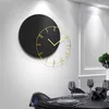 Relógios de parede Modern Luxury Watch Room Living Quartz Nórdico Quarto pendurado Relógio Metal Metal Creative Art Design Horloge Interior Decor