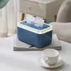 Tissue Boxes Napkins Simple and creative tissue box with light in the living room paper drawer bedside removable tissue storage box Z0505