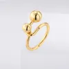 Wedding Rings WILD & FREE In Unique Trendy Metal Gold-Plated Hip Hop Statement Aesthetic Women Jewelry