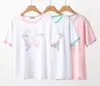 2024 Fashion charm summer new Ga ni Womens t shirt Designer Shirts branded Womens Casual printed green color Loose Womens Short Sleeve t shirt tees tops for women