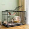 Cat Carriers Home Indoor Cages Large Capacity Wrought Iron House Free Space Villa Pet Cage Puppy Supplies