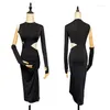 Stage Wear Sexy Latin Dance Dress Women Tango Dancewear Performance Costume Designer Clothes Samba Customized Salsa JL3942