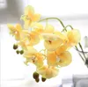 Flores decorativas grinaldas de casamento orquídea artificial decoração de escritório em casa diy seda falsa artificial11