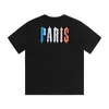 디자이너 패션 의류 티셔츠 Trapstar Paris 프린트 반팔 여름 남성 티셔츠 루즈 코튼 바텀 셔츠 트렌디 레터 라운드 넥 판매