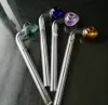 Smoking Pipes Aeecssories Glass Hookahs Bongs Colored Strawberry Head Stewed Pot