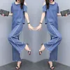 Women's Tracksuits Casual Two Piece Set Top&pants Off Shoulder Summer Suit Retro Tracksuit Women Ensemble Femme Deux Pieces