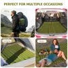 Coussinets d'extérieur Double matelas de couchage pour camping tapis auto-gonflant tress avec oreiller randonnée 2 personnes lit de voyage Air 230505