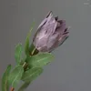 장식용 꽃 3D 무리 작은 파인애플 꽃 복고풍 가정 장식 시뮬레이션 황제 실크 인공 웨딩 꽃가루 레이아웃