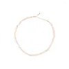 Choker Real Natural Barokke zoetwaterparl ketting voor vrouwen meisje geschenken onregelmatige witte 5 mm sieraden 2023