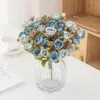 Decoratieve bloemen Mooie nep Rose Flower Langdurige faux geen water gevende indoor ornament simulatie Bouquet DIY