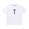 T-shirt da uomo di marca di moda T-shirt da uomo stampata T-shirt da uomo nera bianca T-shirt casual in cotone di alta qualità Manica corta Luxury Hip Hop S-XL