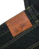Jeans pour hommes y2k américain rétro noir haut de gamme imprimé jeans couple automne lâche taille haute mince droite décontracté pantalon de vadrouille jambe large 230504