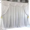 Décoration de fête blanc jaune 3X3M Design ensemble complet glace soie toile de fond rideau mariage scène fond Po stand pour événement