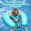 Sand Play Water Fun Heccei Mambobaby Zelfaanbevgeniging Baby Swim Float met Luifel Est Compressibel Vouw zwembad Float Soft Waterproof Swim Trainer 230504