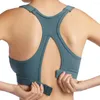 Tenue de Yoga respirant Sport soutien-gorge Push Up beauté dos pêche coeur évider rembourré pas de jantes femmes Fitness vêtements actifs