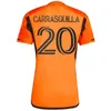 2023 Houston Dynamo FC PICAULT Spielerversion Herren-Fußballtrikots ARKER RODRIGUEZ SEBAS BAIRD HADEBE Home Orange Away Black Football Shirt Kurzarmuniformen