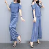 Women's Tracksuits Casual Two Piece Set Top&pants Off Shoulder Summer Suit Retro Tracksuit Women Ensemble Femme Deux Pieces