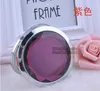 Party Favor 70 15mm Mini Make -up Mirror Wedding Gunsten en Gift Crystal Cosmetic Mirrors Pink Compact 100pcs/Lot