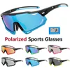 Utomhusglasögonpolariserade fotokromiska sportglasögon Män och kvinnor cykel Eyewear Mountain MTB Cycling UV400 Solglasögon Cykelväg P230505