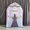 Decoração de festas Tampa de arco personalizada impressão de dupla face com o barn stand stand balon chiara cenário em arco parede para evento