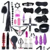 Leg Massagers Masr Toys Women G Spot Dildo Vibratorn Cat Ear Mask 40Cm Tail Butt Anal Plug Penis Er Slave Games Handcuffs For Drop D Dhymv