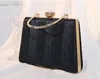 Bolsas noturnas Xiyuan fêmea de ouro/preto bolsa de embreagem nova bolsa brilhante bolsas damas Luxury Designer ombro bolsa de ombro de alta qualidade 230505