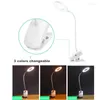 Tafellampen USB DC 5V LED Leesboek Night Light Desk Clip Lamp 18650 Oplaadbare batterij Dimming verlichtingshouder Slaapkamer S1