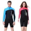 Wetsuits Drysuits DiveSail Neoprene wetsuit Couple dive skin suit body suit longshort sleeve one piece for skin diving rashguard J230505