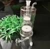 Pipes à fumer Aeecssories Narguilés en verre Bongs Double couche noyau de sable ultra silencieux verre pipe à eau bouilloire