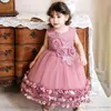 Девушка платья девочки формальная одежда принцессы детская одежда цветочная сетчатая пейзажная юбка для детской фестиваль E18543